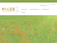 Tablet Screenshot of pages.fr