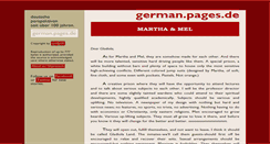 Desktop Screenshot of martha.and.mel.at.german.pages.de