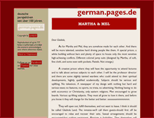 Tablet Screenshot of martha.and.mel.at.german.pages.de