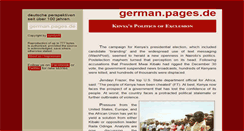 Desktop Screenshot of kenyas.politics.of.exclusion.at.german.pages.de